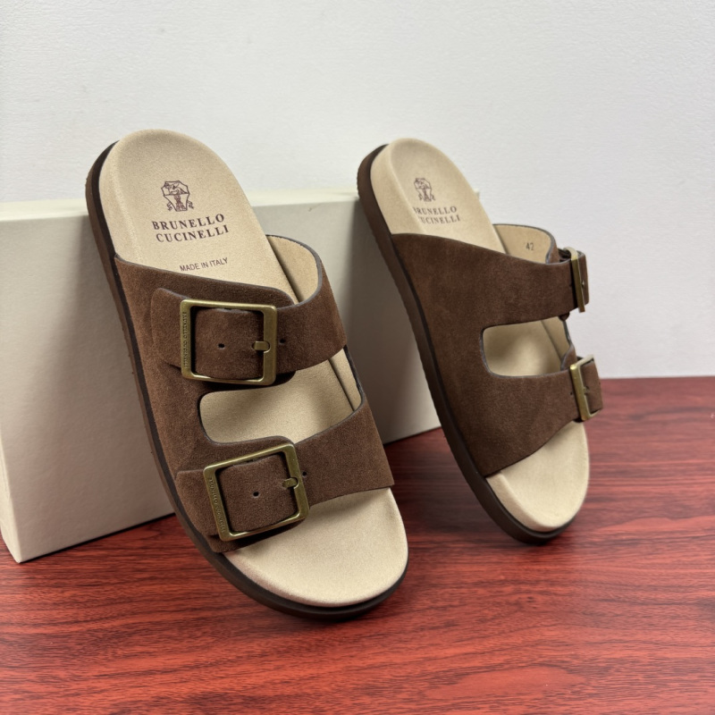 Мужские шлёпанцы Brunello Cucinelli
