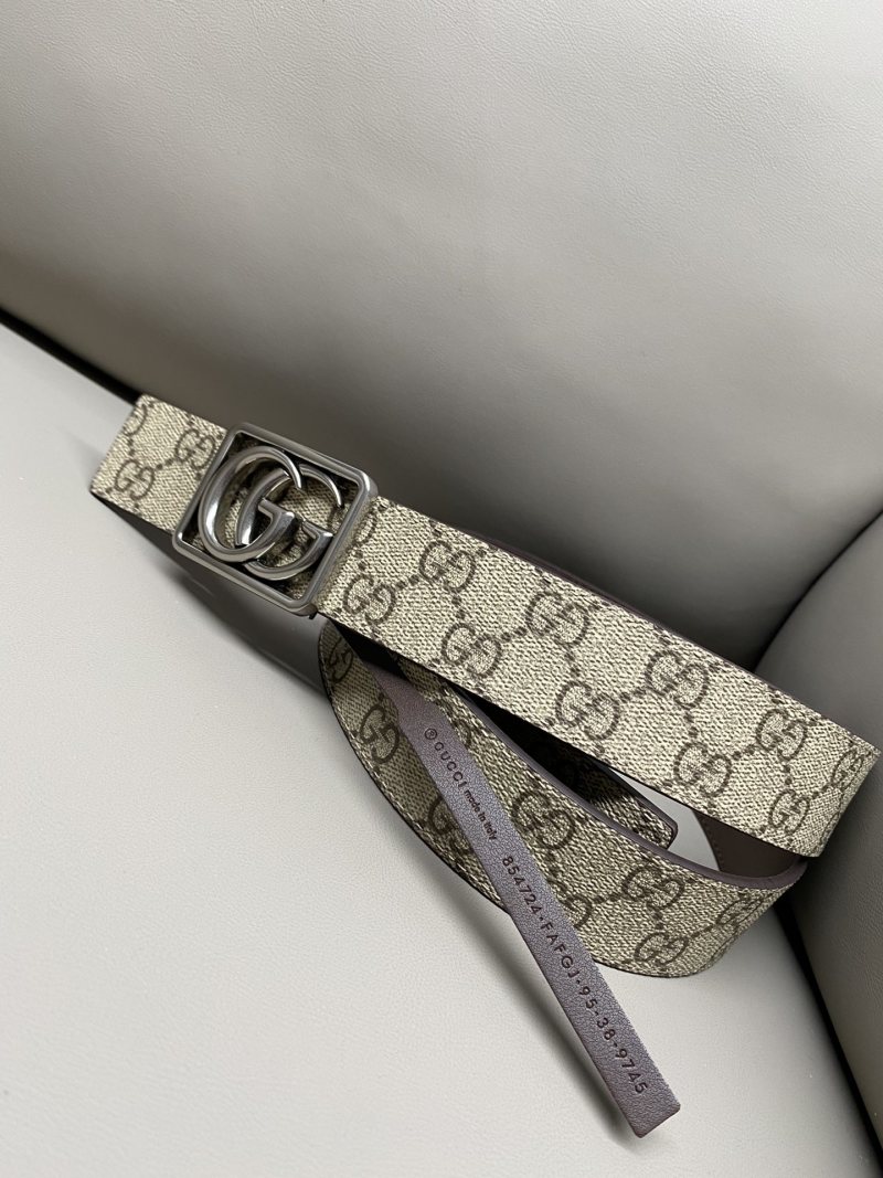 Ремень GG Marmont с двойным логотипом Gucci