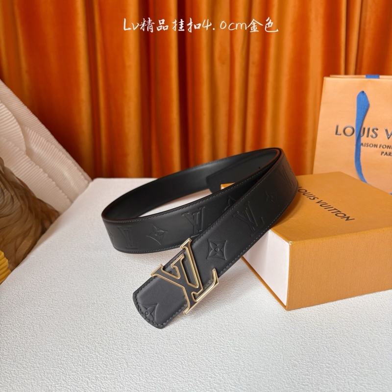 Кожаный пояс с металлической пряжкой Louis Vuitton