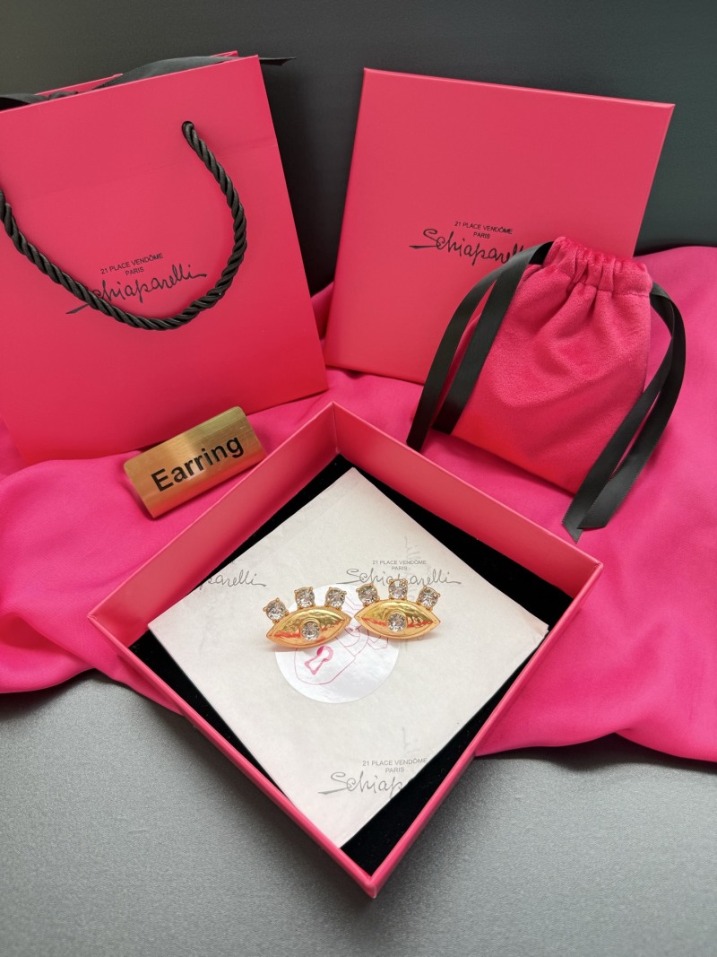 Серьги в форме глаза Schiaparelli