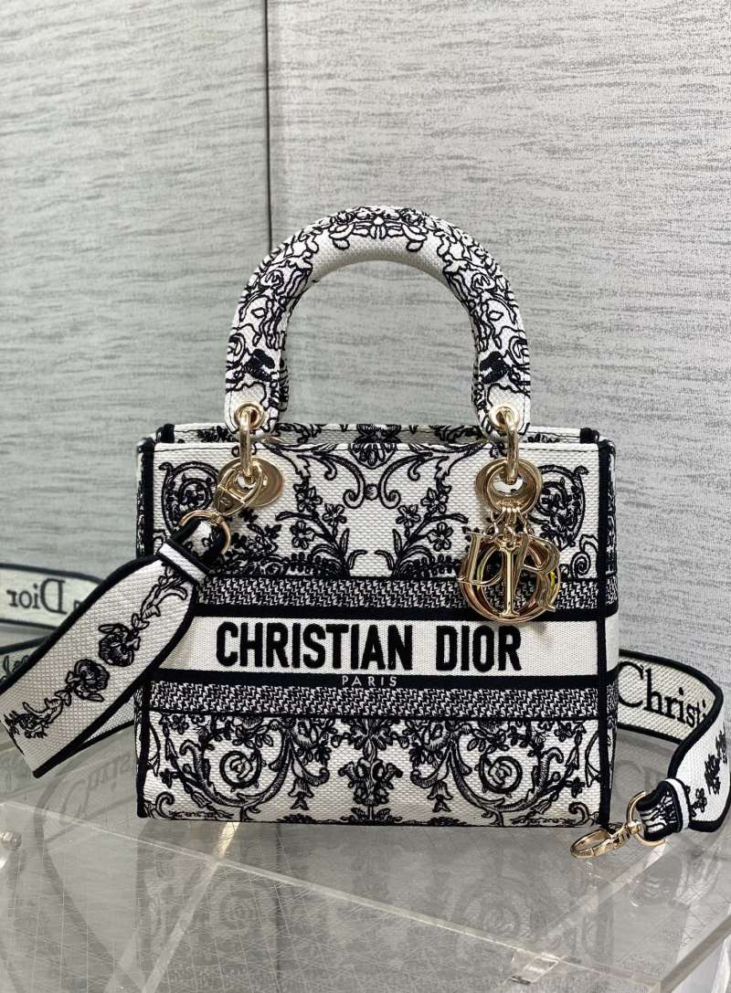 Сумка Dior Lady Dior с принтом