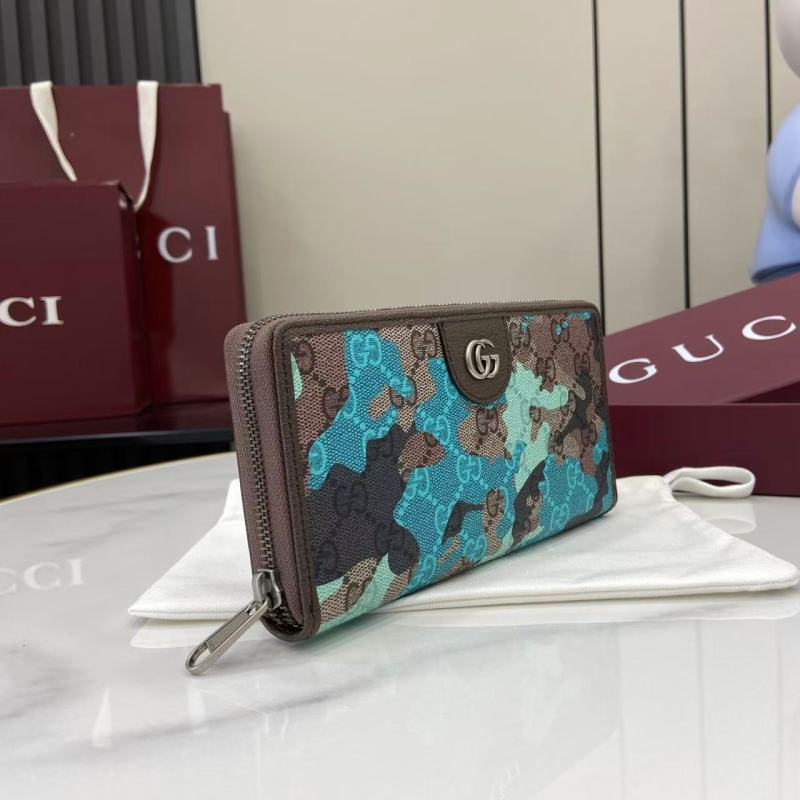 Портмоне Gucci с принтом и молнией