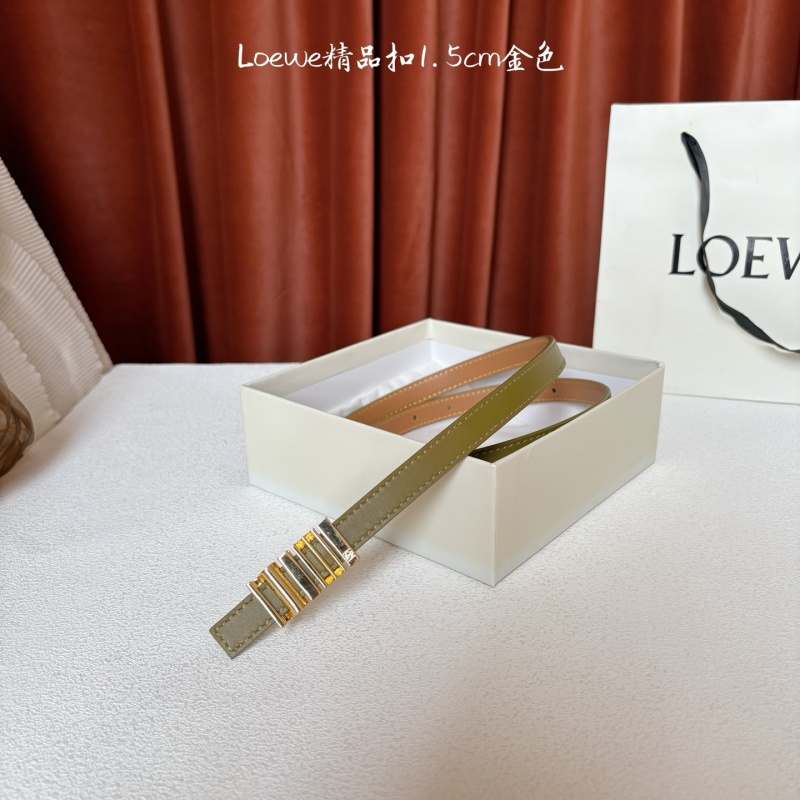 Ремень женский с геометрической пряжкой из натуральной кожи Loewe