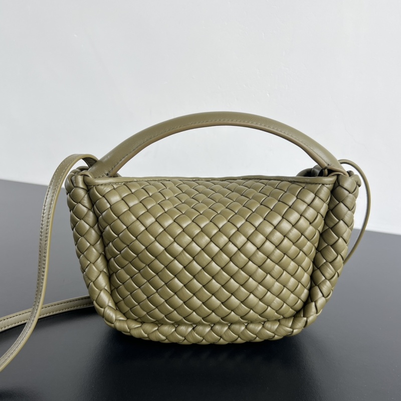 Мини-сумка из плетеной кожи с ручками Bottega Veneta