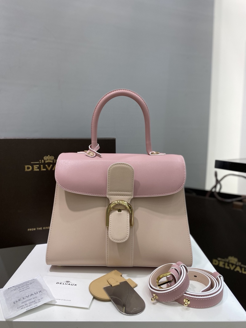 Delvaux сумка Brillant пудрового и бежевого цвета