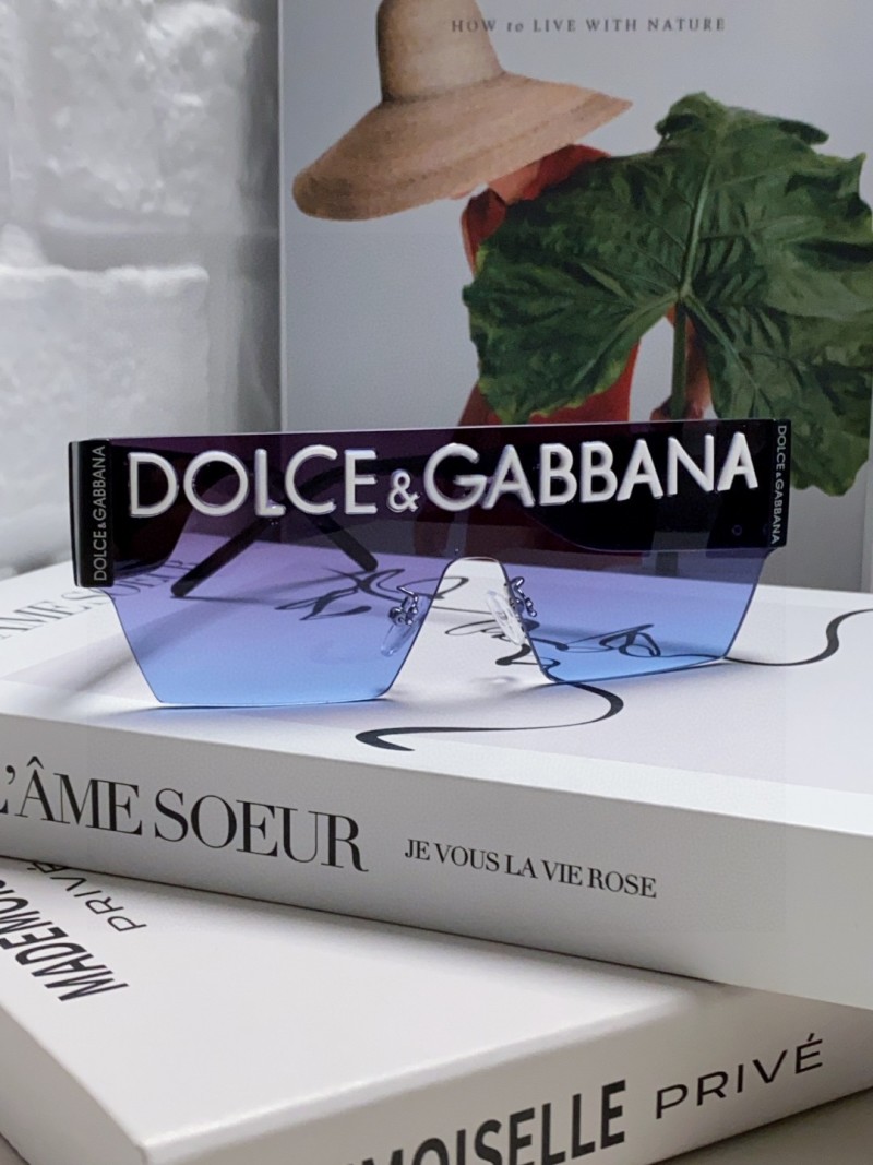 Солнцезащитные очки без оправы с градиентными линзами Dolce & Gabbana