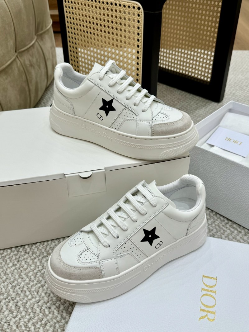 Кроссовки белые с толстой подошвой Dior