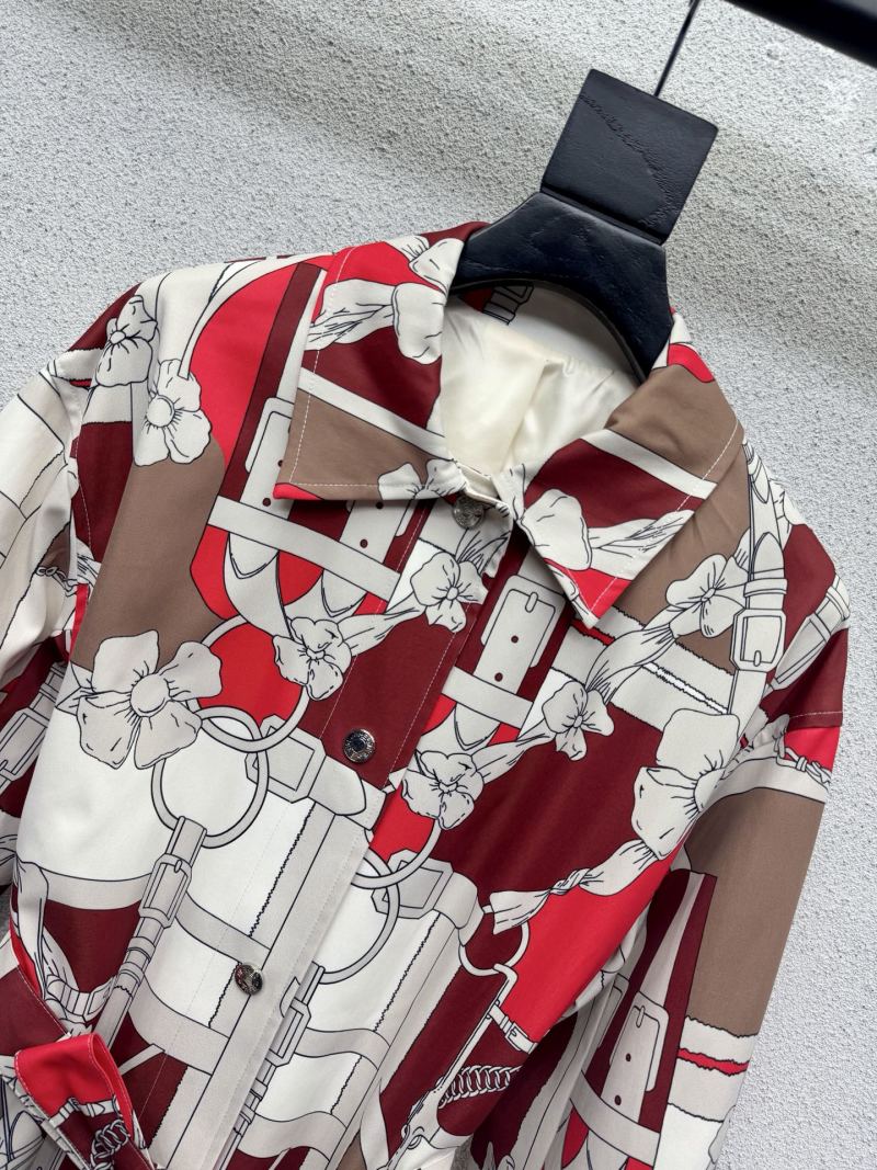 Плащ-тренч с принтом Hermès