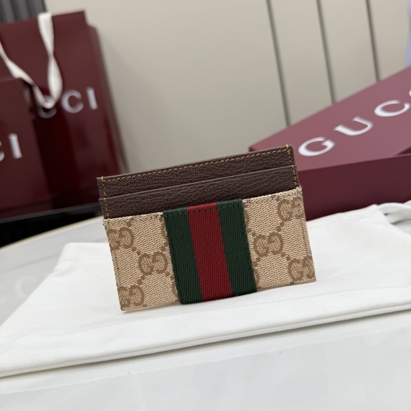 Картхолдер Gucci с монограммой и полосой