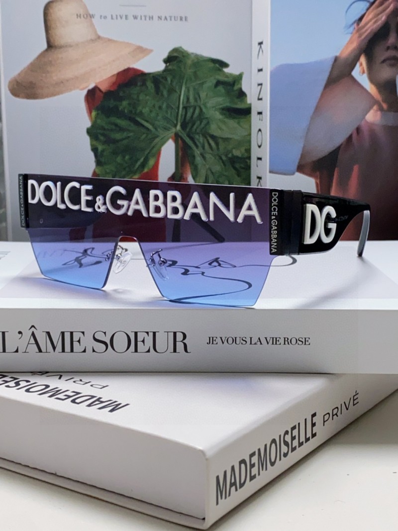 Солнцезащитные очки без оправы с градиентными линзами Dolce & Gabbana