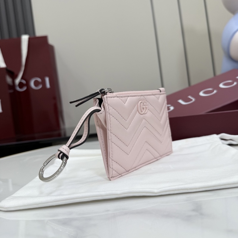 Портмоне Gucci розовое с логотипом