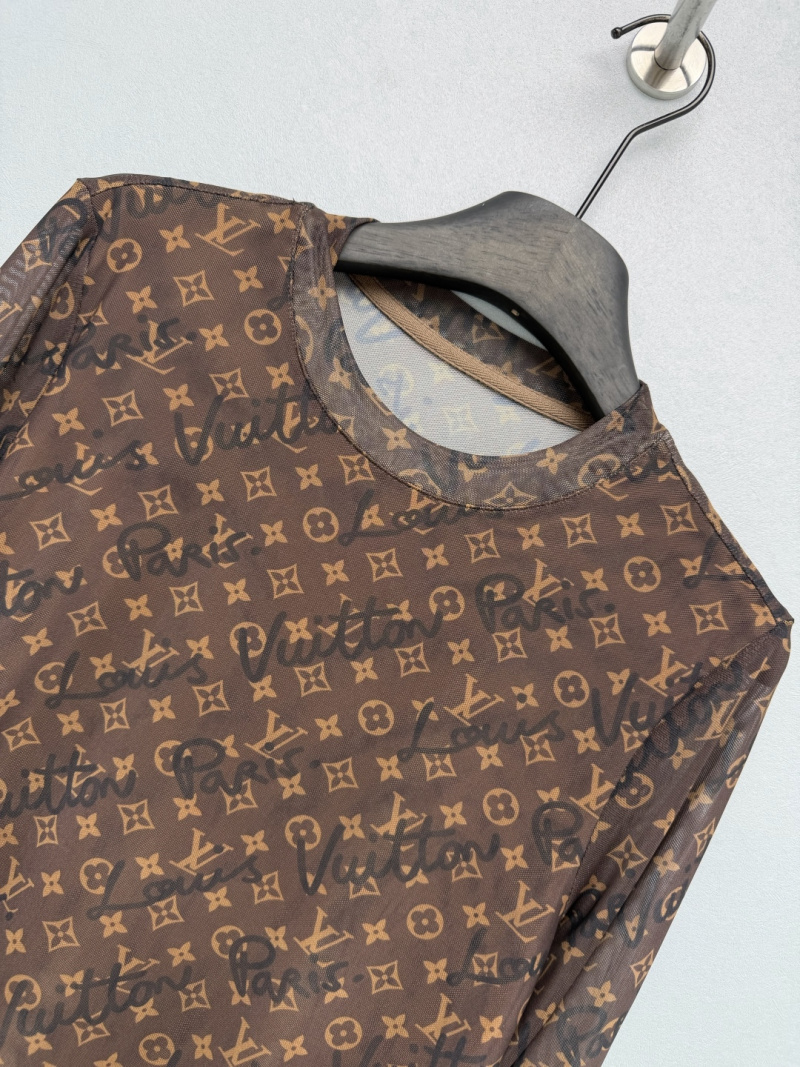 Монограммовая футболка Louis Vuitton с длинными рукавами