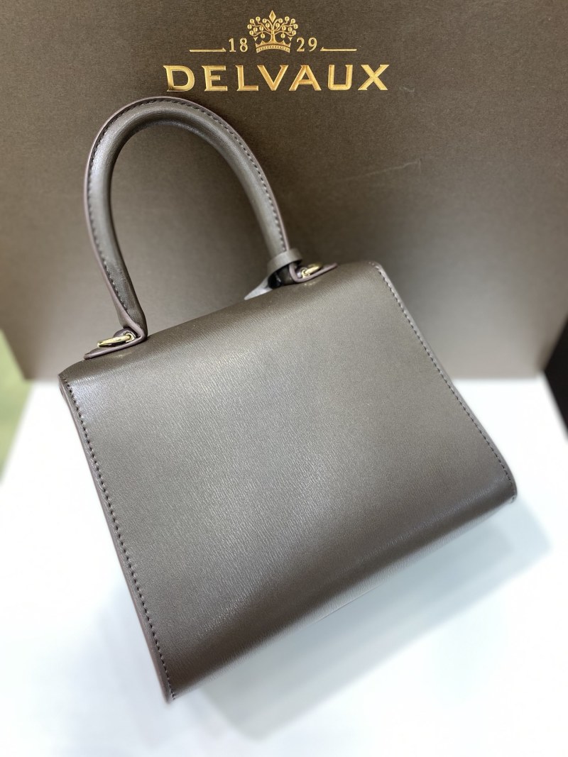 Сумка Delvaux коричневая с фурнитурой