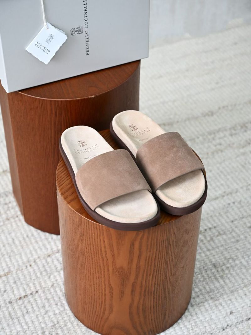 Мужские шлёпанцы Brunello Cucinelli