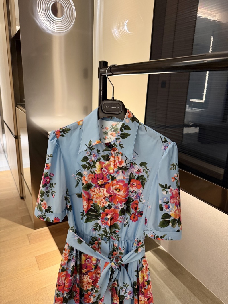 Вечернее платье с цветочным принтом Dolce & Gabbana