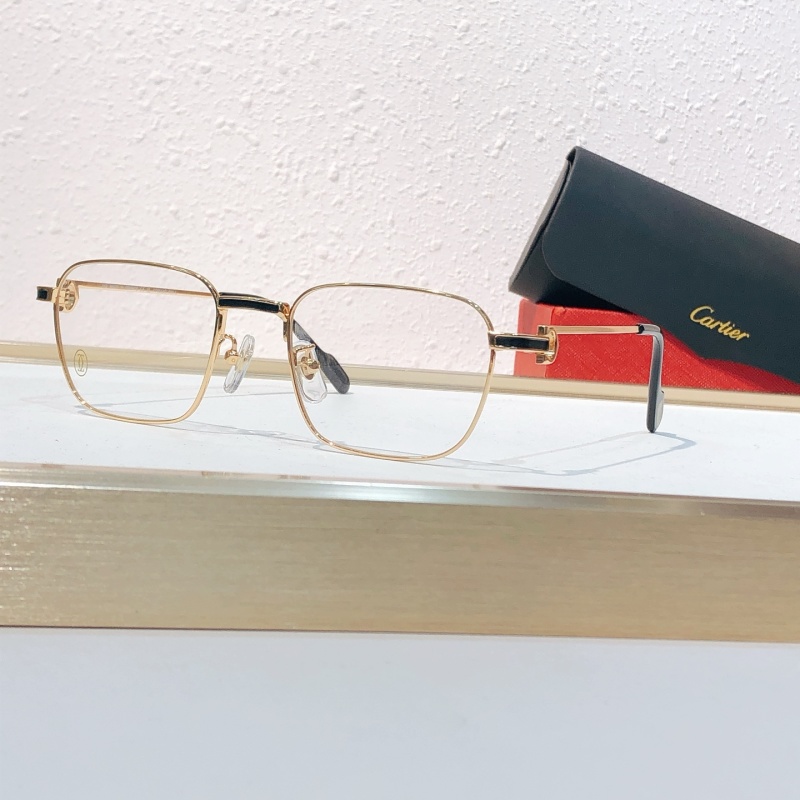 Очки Cartier, титановая оправа, квадратная форма