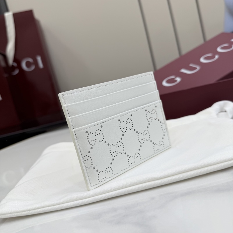 Картхолдер Gucci белый с логотипом
