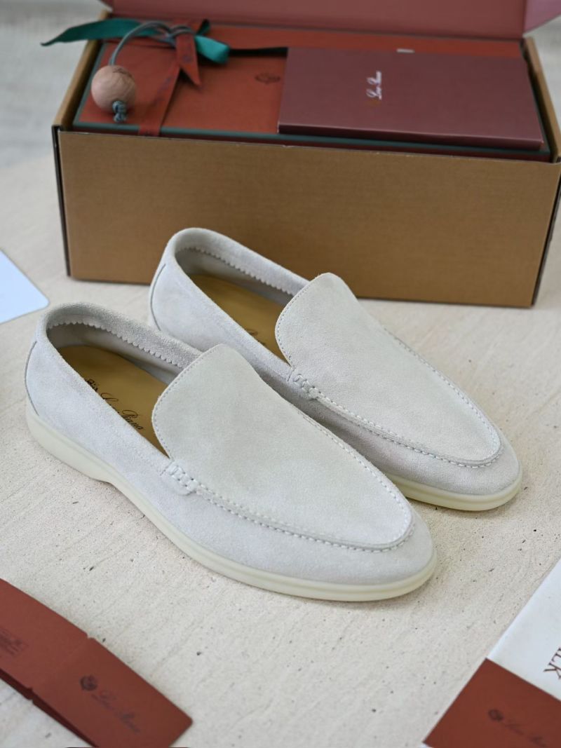 Мокасины Loro Piana белые