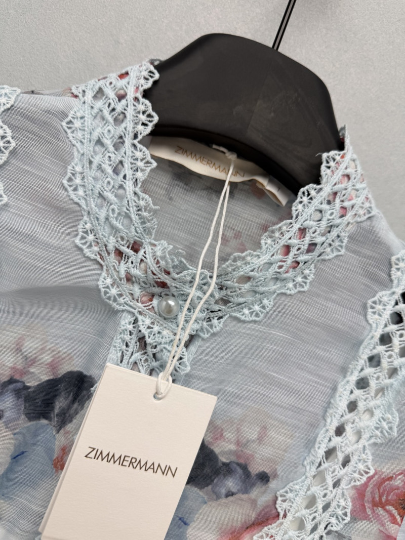 Платье Zimmermann с цветочным принтом