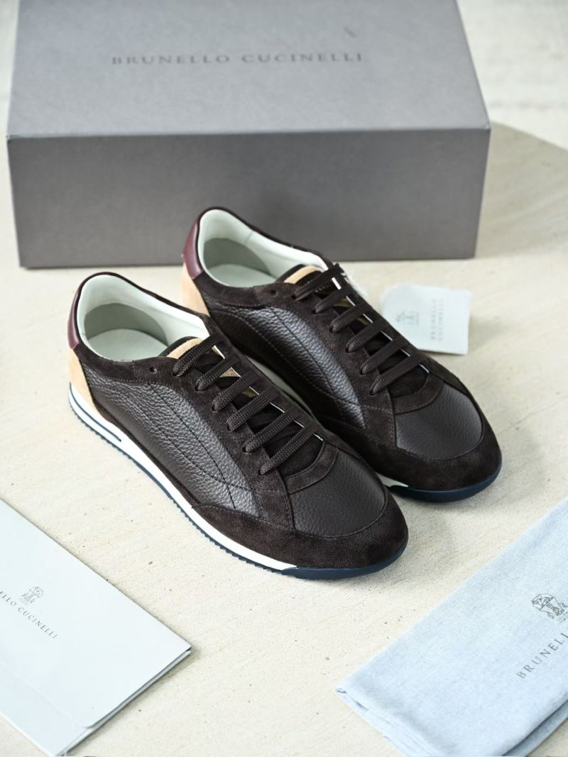 Мужские кожаные кроссовки Brunello Cucinelli BC2603