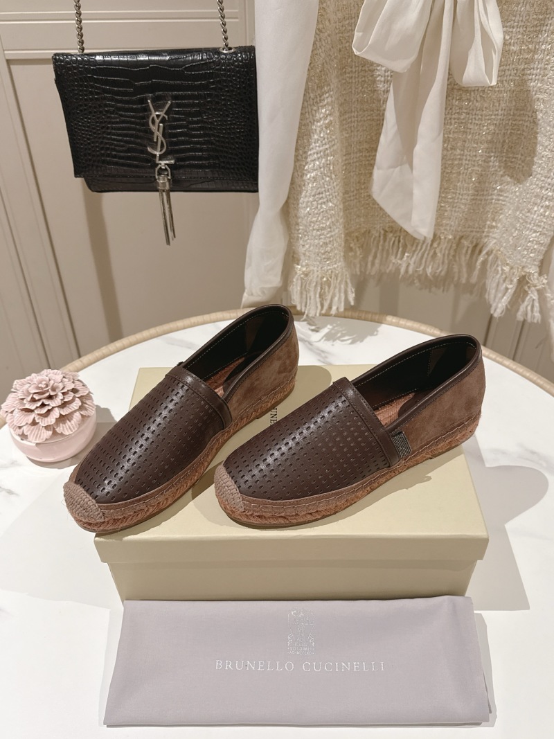 Женские эспадрильи Brunello Cucinelli с перфорацией