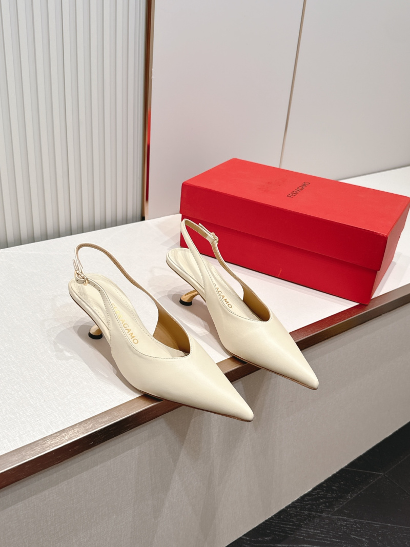 Сандалии Salvatore Ferragamo на высоком каблуке