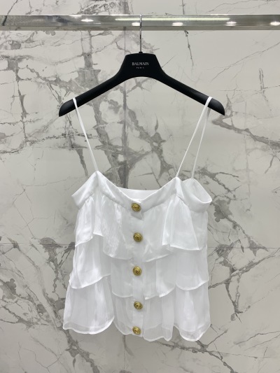 Комплект юбка и топ Balmain белый