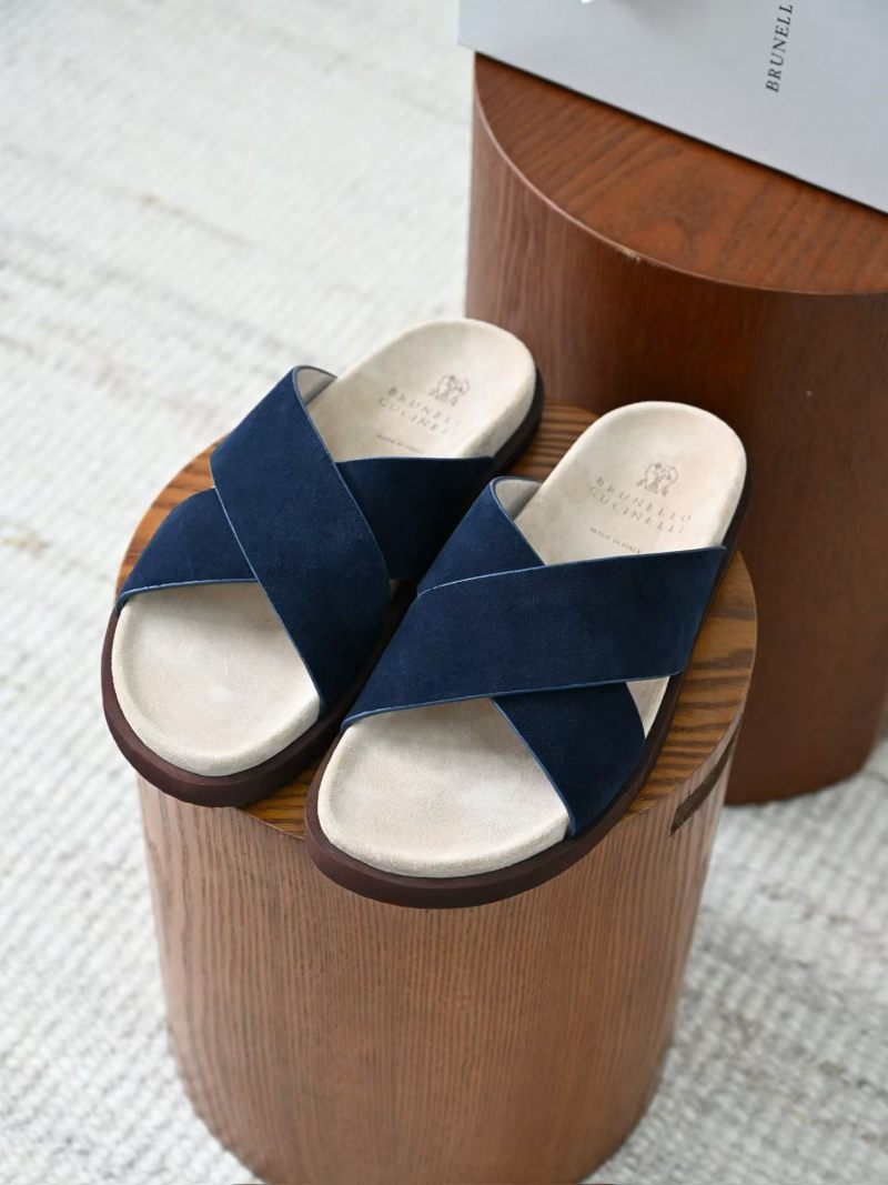 Мужские тапочки Brunello Cucinelli