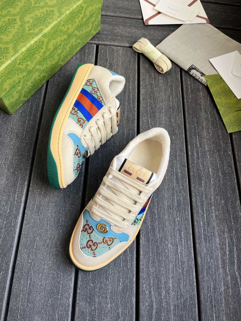 Кроссовки женские Gucci с принтом GG