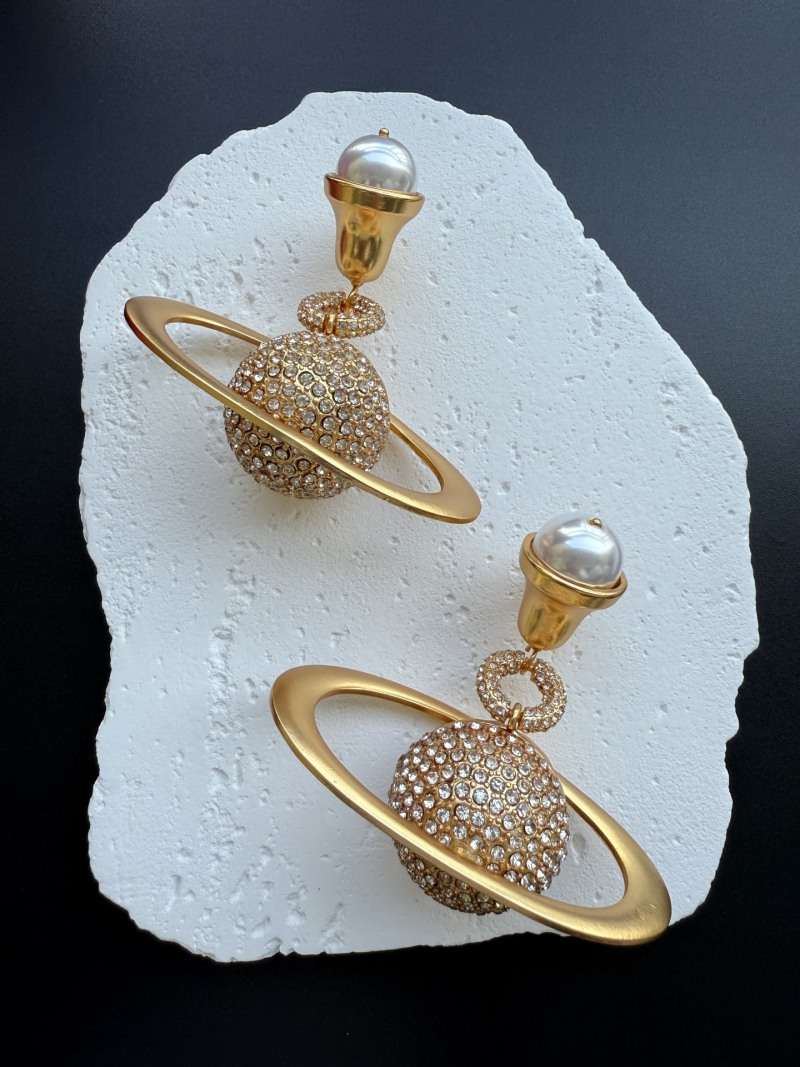 Серьги с жемчугом и кристаллами Schiaparelli