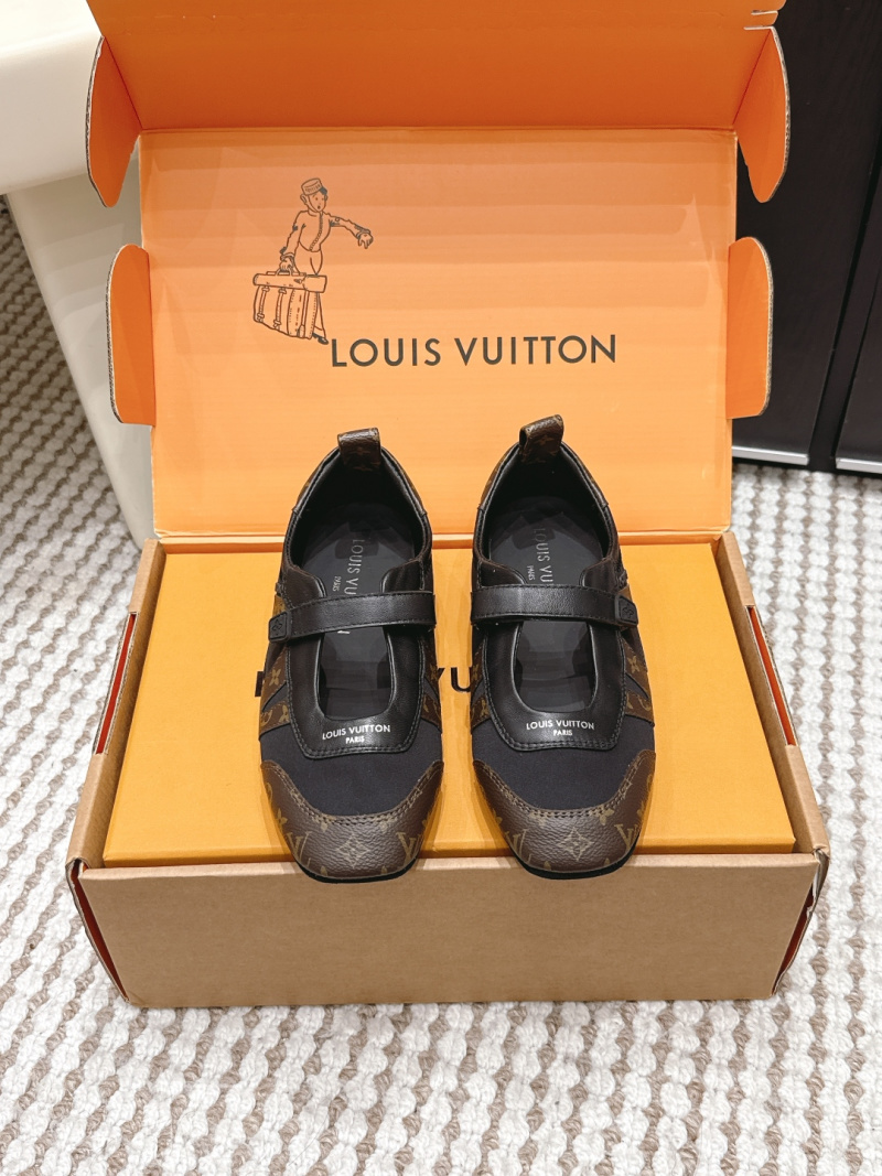 Балетки с принтом Monogram и липучкой Louis Vuitton