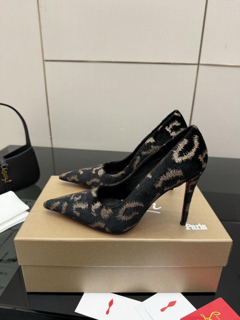 Женские туфли на каблуке с принтом Christian Louboutin