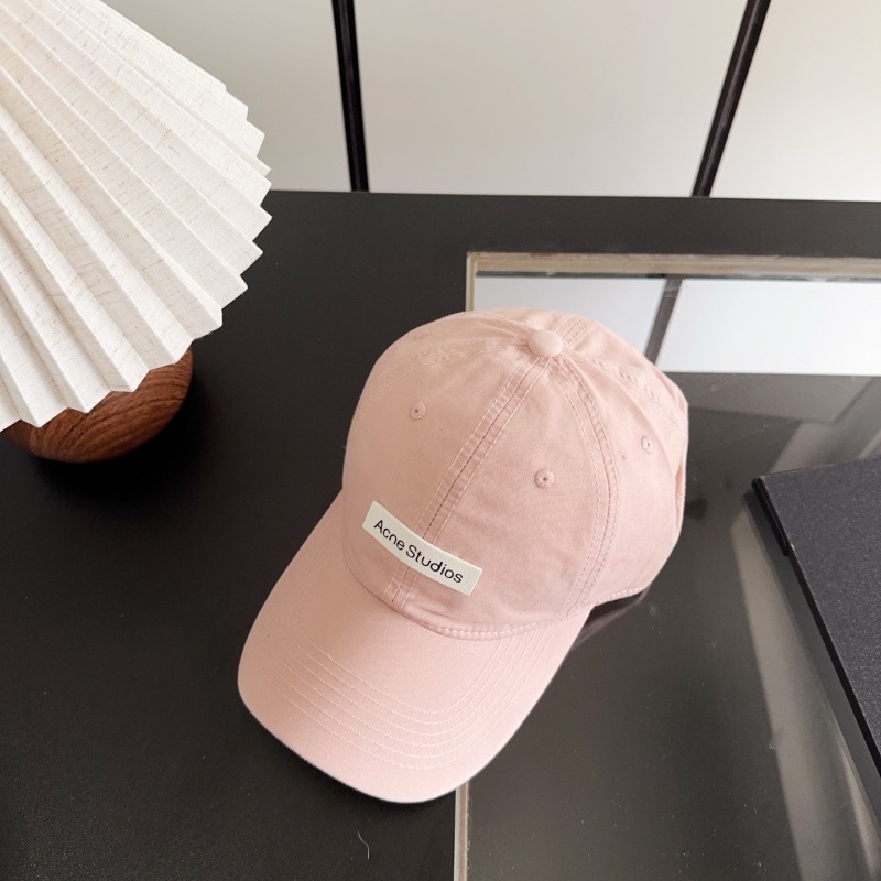 Шестипанельная кепка Acne Studios розовая