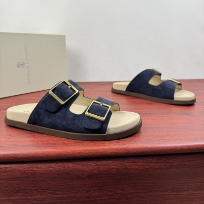 Мужские шлёпанцы Brunello Cucinelli