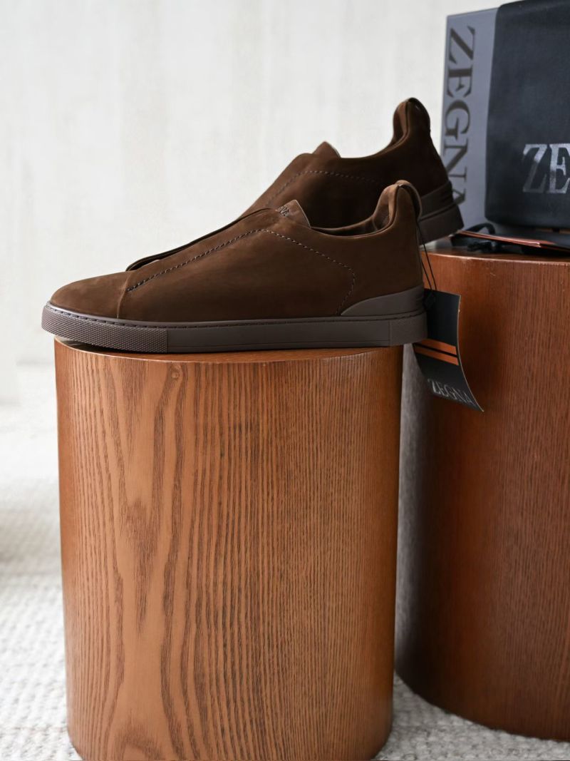 Мужские замшевые кроссовки Zegna