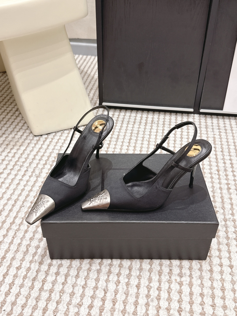 Женские туфли с металлическим носком Saint Laurent