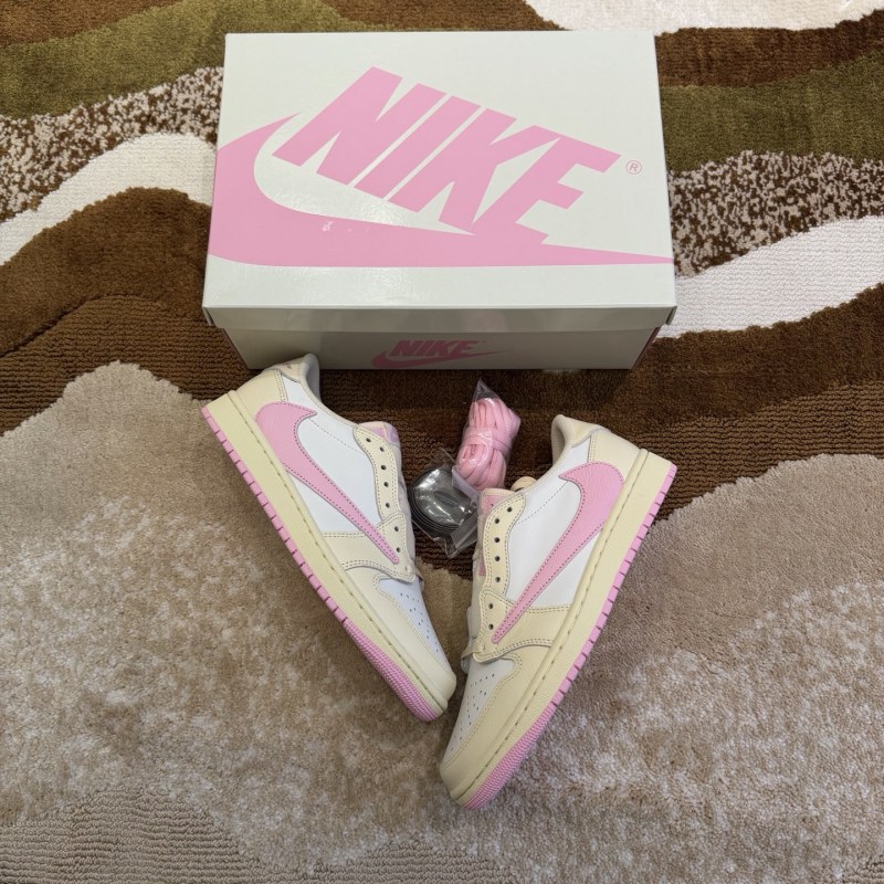 Nike Air Jordan 1 Low White Pink