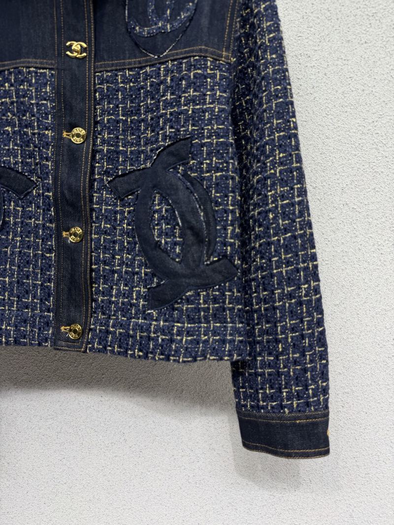 Джинсовая куртка в стиле маленькой Шанель Chanel