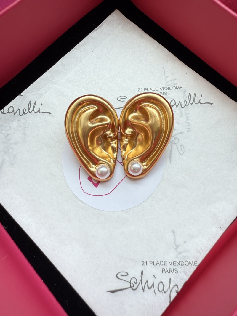 Серьги в форме ушей с жемчугом Schiaparelli