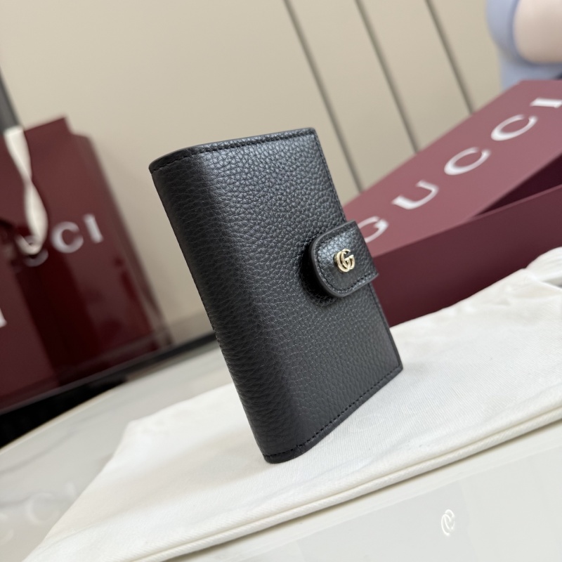 Портмоне Gucci черное с замком GG