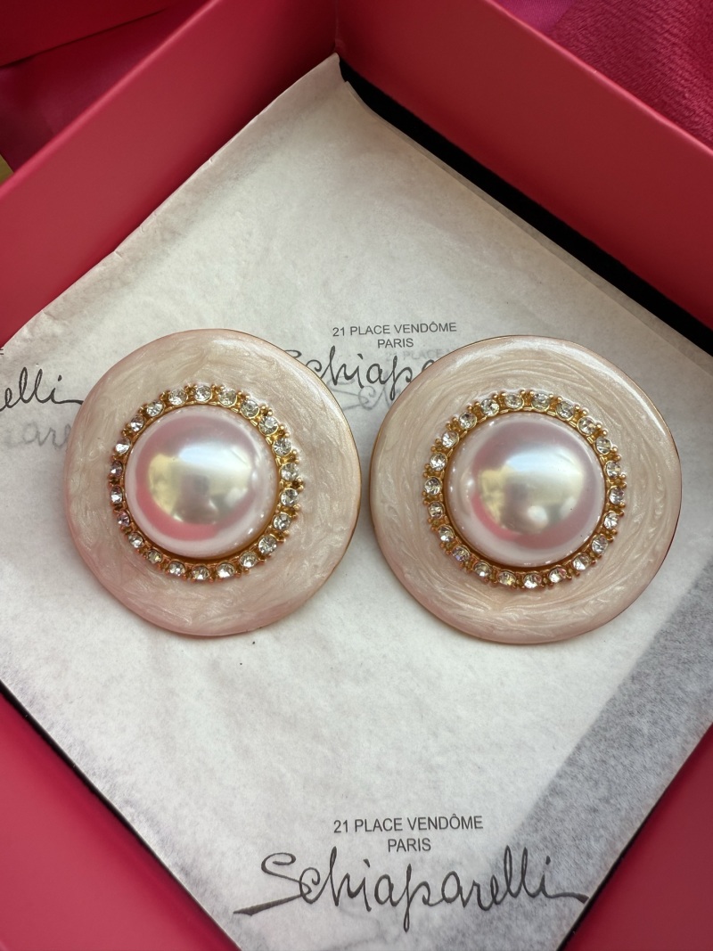 Серьги Schiaparelli с жемчугом и кристаллами