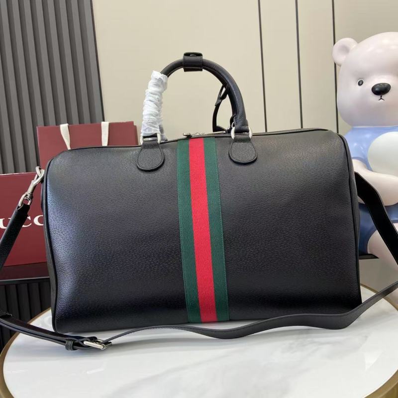 Путевая сумка Gucci с красно-зеленой полосой