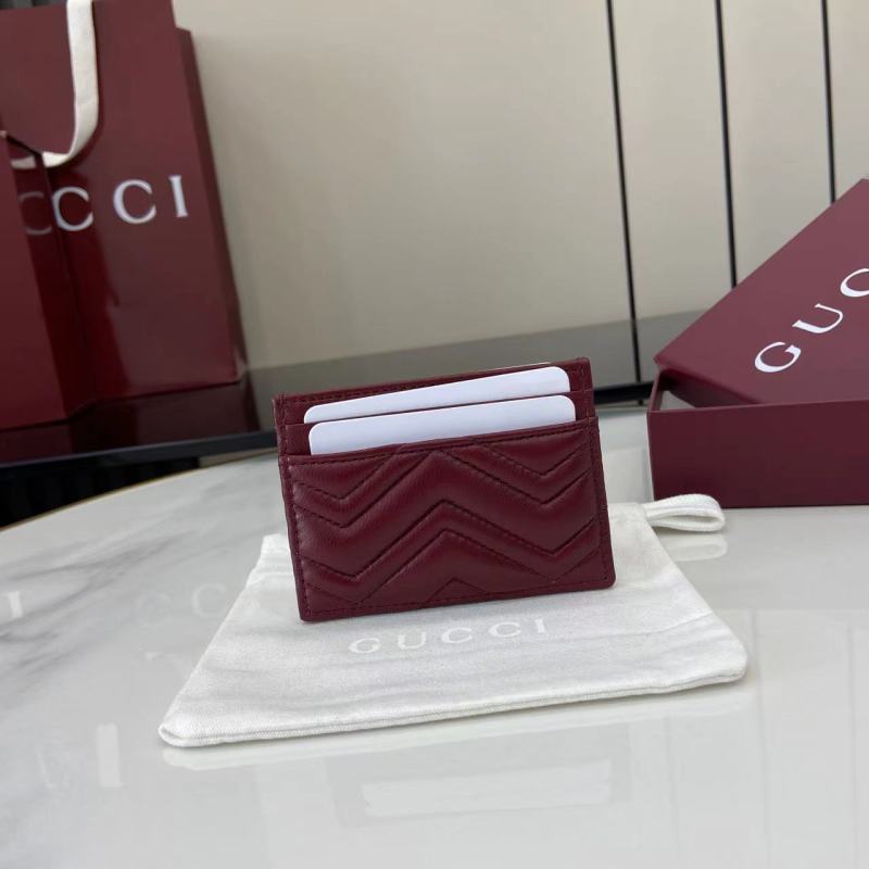 Картхолдер Gucci винный с логотипом GG