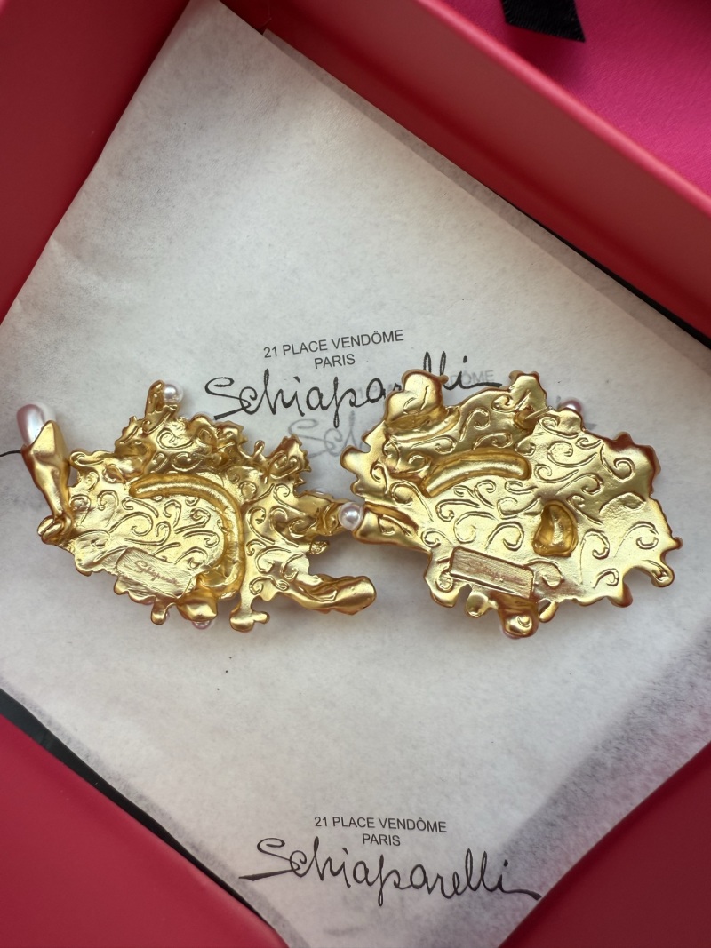 Серьги в виде глаз с жемчугом Schiaparelli
