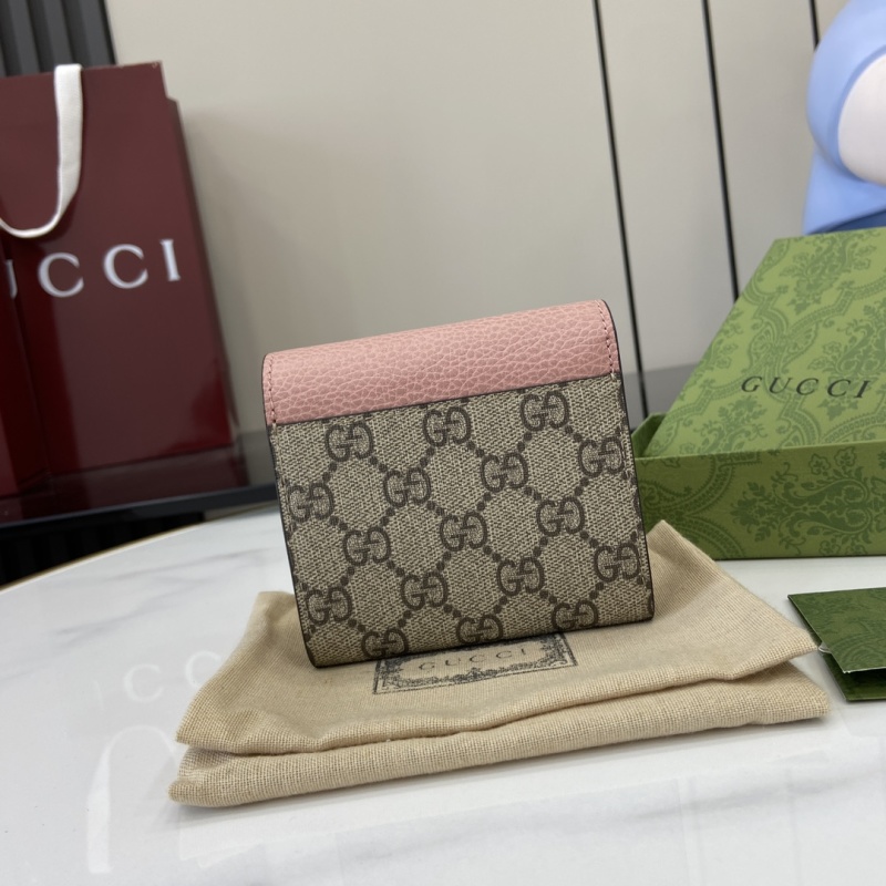 Портмоне Gucci розовое с логотипом