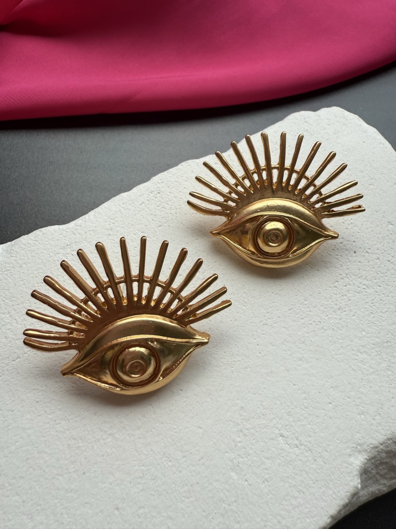 Серьги в виде глаз с лучами Schiaparelli