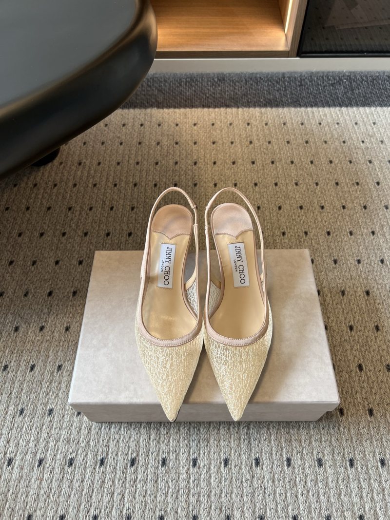 Женские туфли Jimmy Choo с острым носком и тонким каблуком