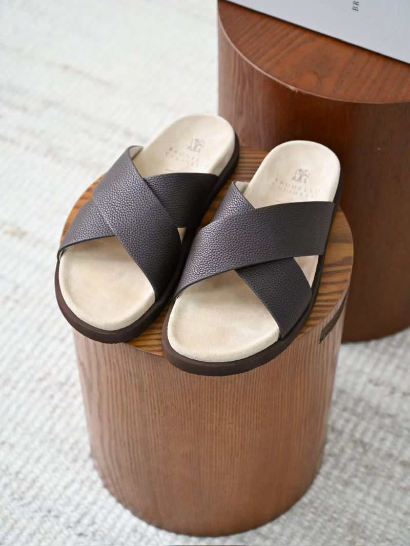 Шлёпанцы мужские Brunello Cucinelli