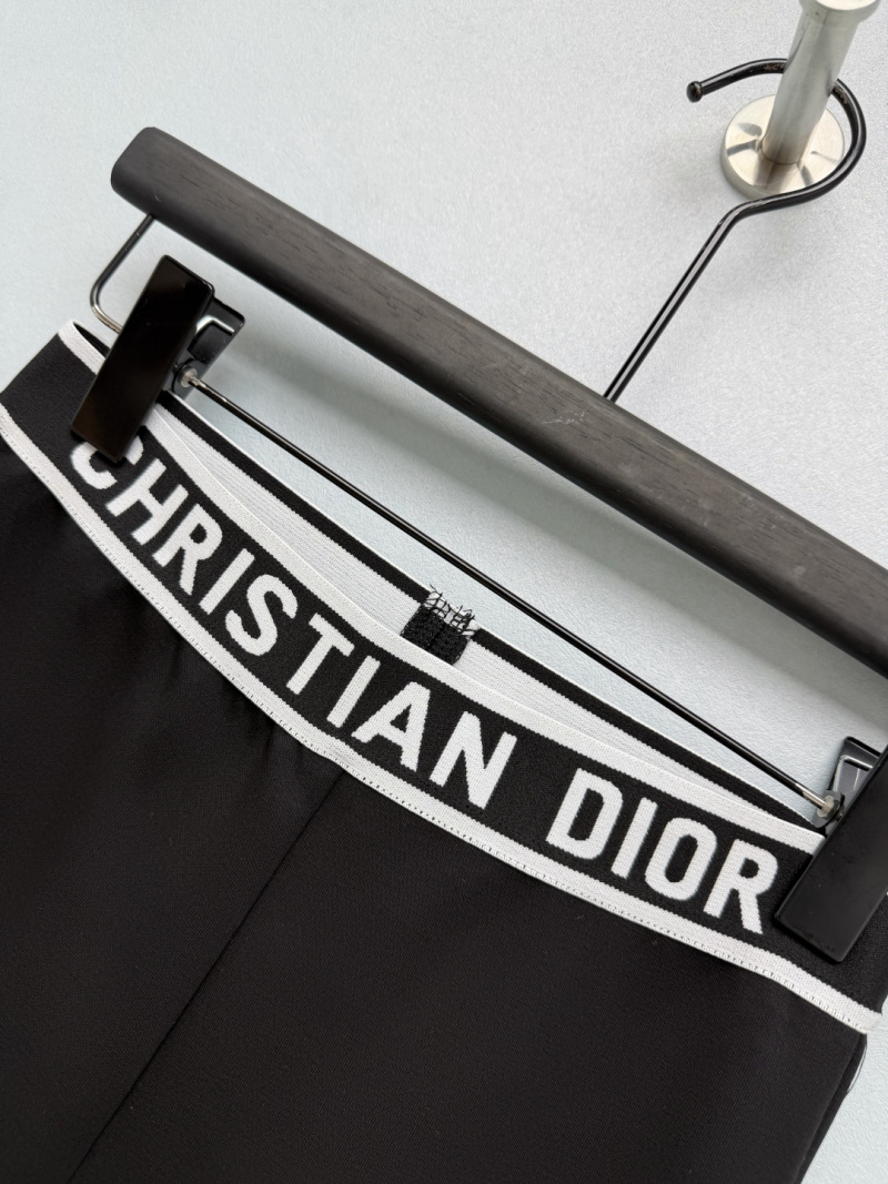 Чёрные брюки Dior с логотипом