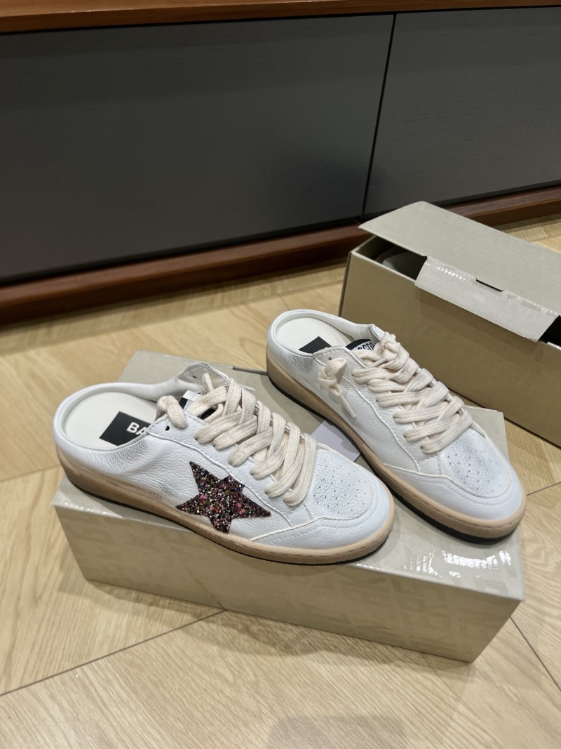 Женские кроссовки Golden Goose SNERKERS полусабо с звездой